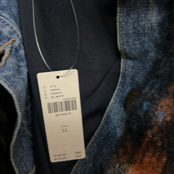 Pilcro plaid denim jacket Anthropologie new blue jacket - Picture 7 of 13